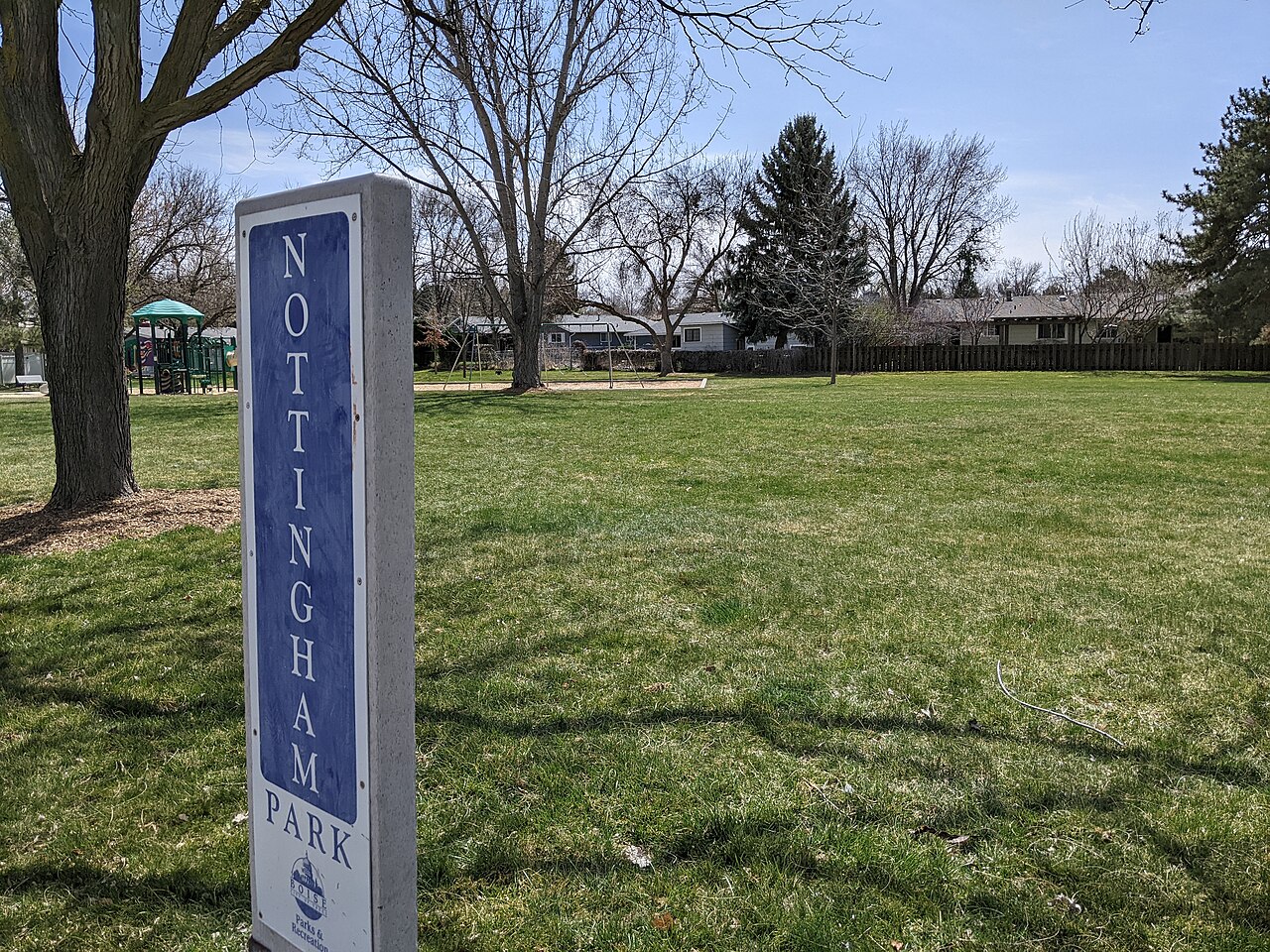 Nottingham Park in Boise, Idaho